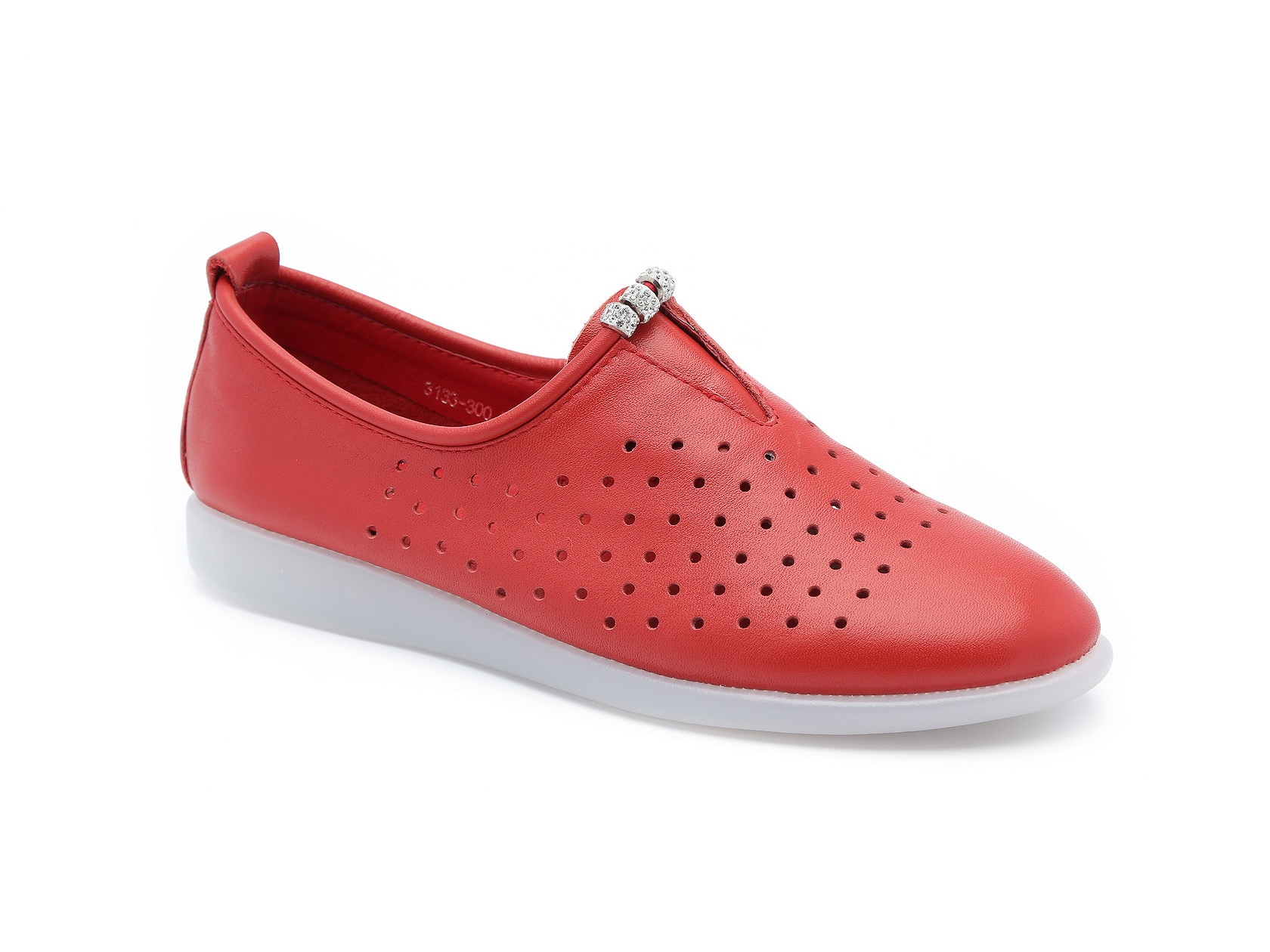 נעלי אוקספורד נוחות - דגם מרגריטה אדום