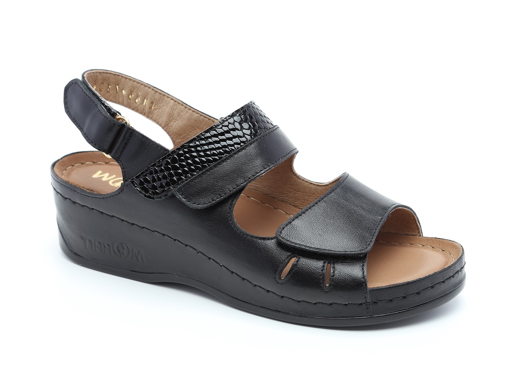 נעלי נוחות סנדלים מדגם הדס בצבע שחור