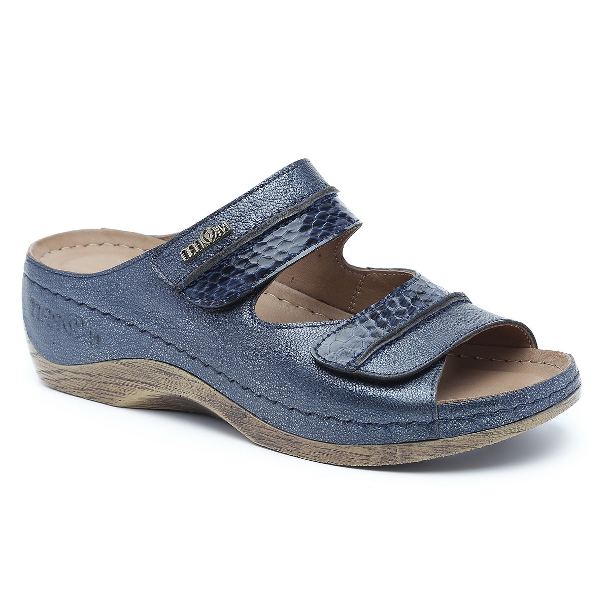 כפכפים נוחים לנשים בצבע כחול - נעלי מורן אונליין