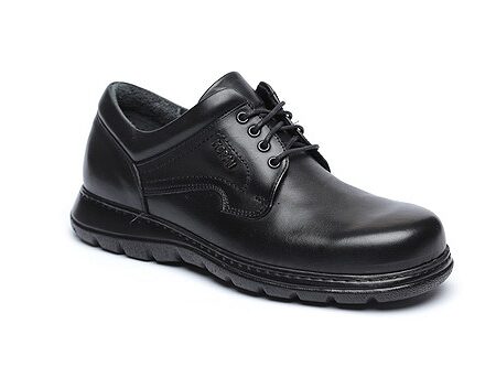 נעלי נוחות עם שרוכים לגברים בצבע שחור